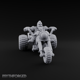 Throttle Wide Open Dwarf Biker Miniature for Dungeons and Dragons, Pathfinder or other TTRPGs
