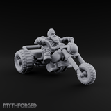 Throttle Wide Open Dwarf Biker Miniature for Dungeons and Dragons, Pathfinder or other TTRPGs
