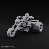Throttle Wide Open Dwarf Biker Miniature for Dungeons and Dragons, Pathfinder or other TTRPGs