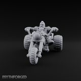 Throttle Wide Open Dwarf Biker Miniature for Dungeons and Dragons, Pathfinder or other TTRPGs