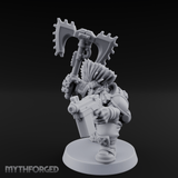 Double Axe Wielding Space Dwarf Warlord Miniature for Dungeons and Dragons, Pathfinder or other TTRPGs