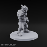Spiked Mace Hoisting Troll Smasher Miniature for Dungeons and Dragons, Pathfinder or other TTRPGs