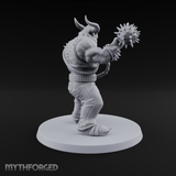 Spiked Mace Hoisting Troll Smasher Miniature for Dungeons and Dragons, Pathfinder or other TTRPGs