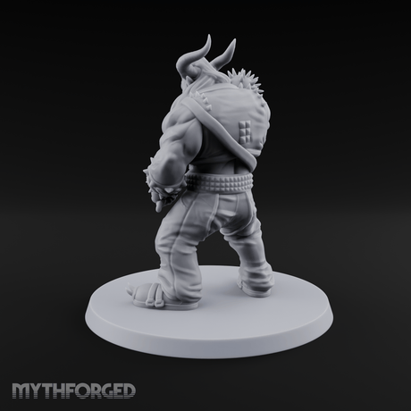 Spiked Mace Hoisting Troll Smasher Miniature for Dungeons and Dragons, Pathfinder or other TTRPGs