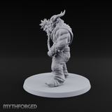 Spiked Mace Hoisting Troll Smasher Miniature for Dungeons and Dragons, Pathfinder or other TTRPGs