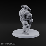 Gatling Gun Grinning Troll Gunner Miniature for Dungeons and Dragons, Pathfinder or other TTRPGs