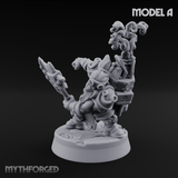 Smoke Venting Dwarf Gadgeteer Miniature for Dungeons and Dragons, Pathfinder or other TTRPGs