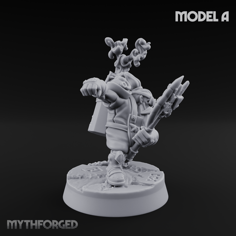 Smoke Venting Dwarf Gadgeteer A Miniature for Dungeons and Dragons, Pathfinder or other TTRPGs