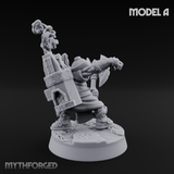 Smoke Venting Dwarf Gadgeteer A Miniature for Dungeons and Dragons, Pathfinder or other TTRPGs