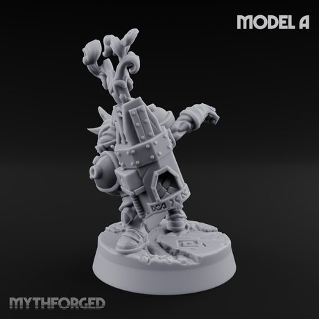 Smoke Venting Dwarf Gadgeteer A Miniature for Dungeons and Dragons, Pathfinder or other TTRPGs