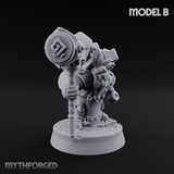 Smoke Venting Dwarf Gadgeteer B Miniature for Dungeons and Dragons, Pathfinder or other TTRPGs