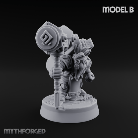 Smoke Venting Dwarf Gadgeteer B Miniature for Dungeons and Dragons, Pathfinder or other TTRPGs