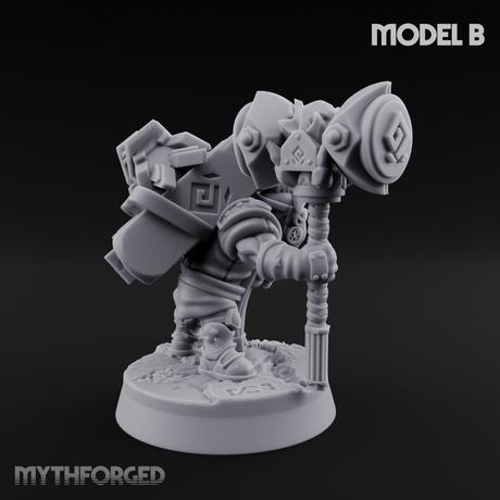 Smoke Venting Dwarf Gadgeteer B Miniature for Dungeons and Dragons, Pathfinder or other TTRPGs