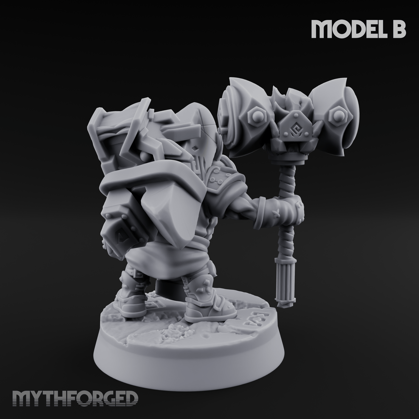 Smoke Venting Dwarf Gadgeteer B Miniature for Dungeons and Dragons, Pathfinder or other TTRPGs