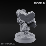 Smoke Venting Dwarf Gadgeteer B Miniature for Dungeons and Dragons, Pathfinder or other TTRPGs