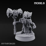 Smoke Venting Dwarf Gadgeteer B Miniature for Dungeons and Dragons, Pathfinder or other TTRPGs
