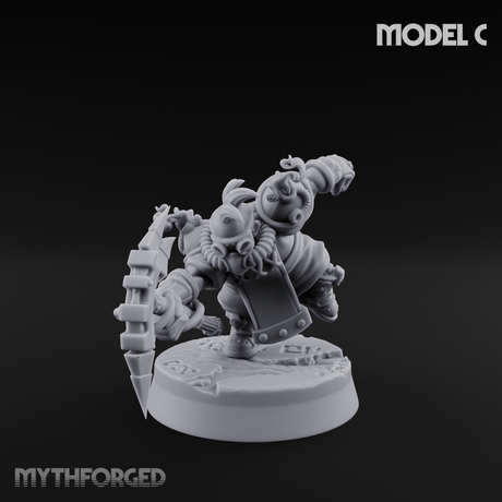 Smoke Venting Dwarf Gadgeteer C Miniature for Dungeons and Dragons, Pathfinder or other TTRPGs