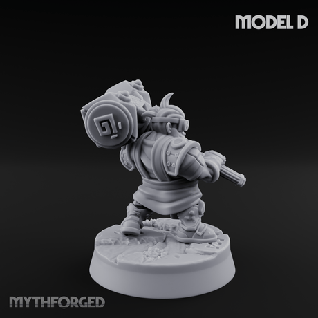 Smoke Venting Dwarf Gadgeteer D Miniature for Dungeons and Dragons, Pathfinder or other TTRPGs