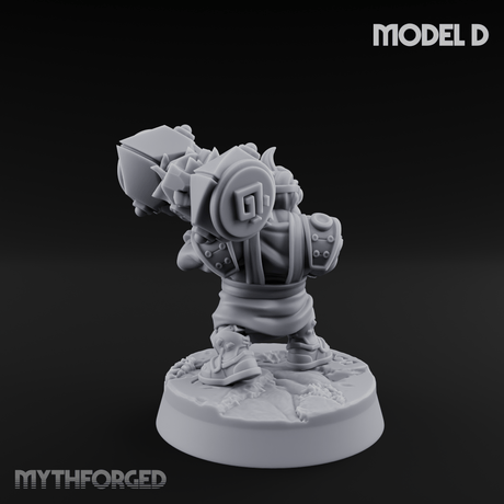Smoke Venting Dwarf Gadgeteer D Miniature for Dungeons and Dragons, Pathfinder or other TTRPGs