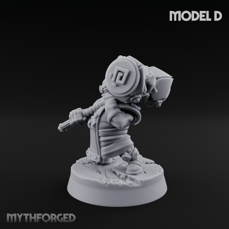 Smoke Venting Dwarf Gadgeteer D Miniature for Dungeons and Dragons, Pathfinder or other TTRPGs