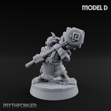 Smoke Venting Dwarf Gadgeteer D Miniature for Dungeons and Dragons, Pathfinder or other TTRPGs