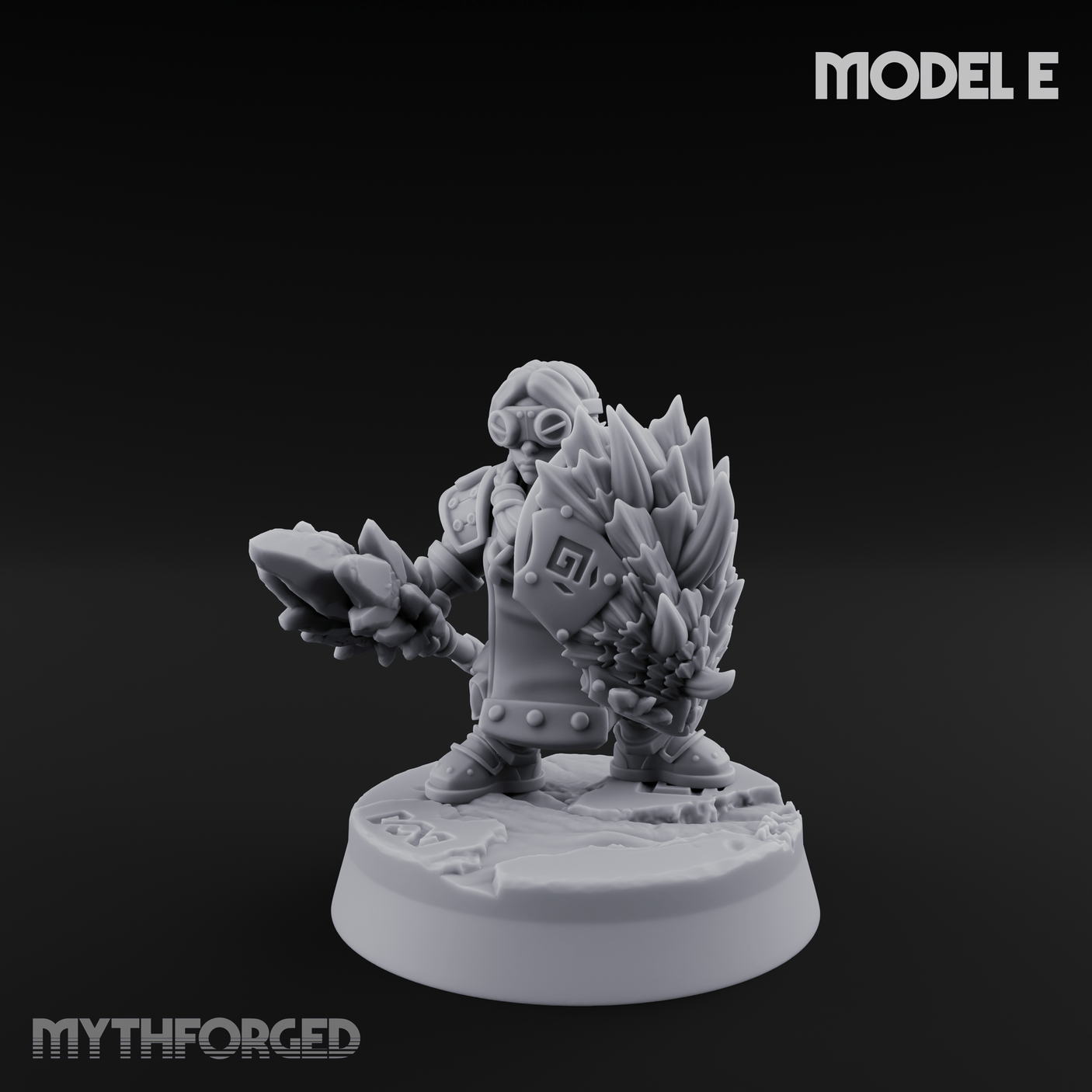 Smoke Venting Dwarf Gadgeteer Miniature for Dungeons and Dragons, Pathfinder or other TTRPGs