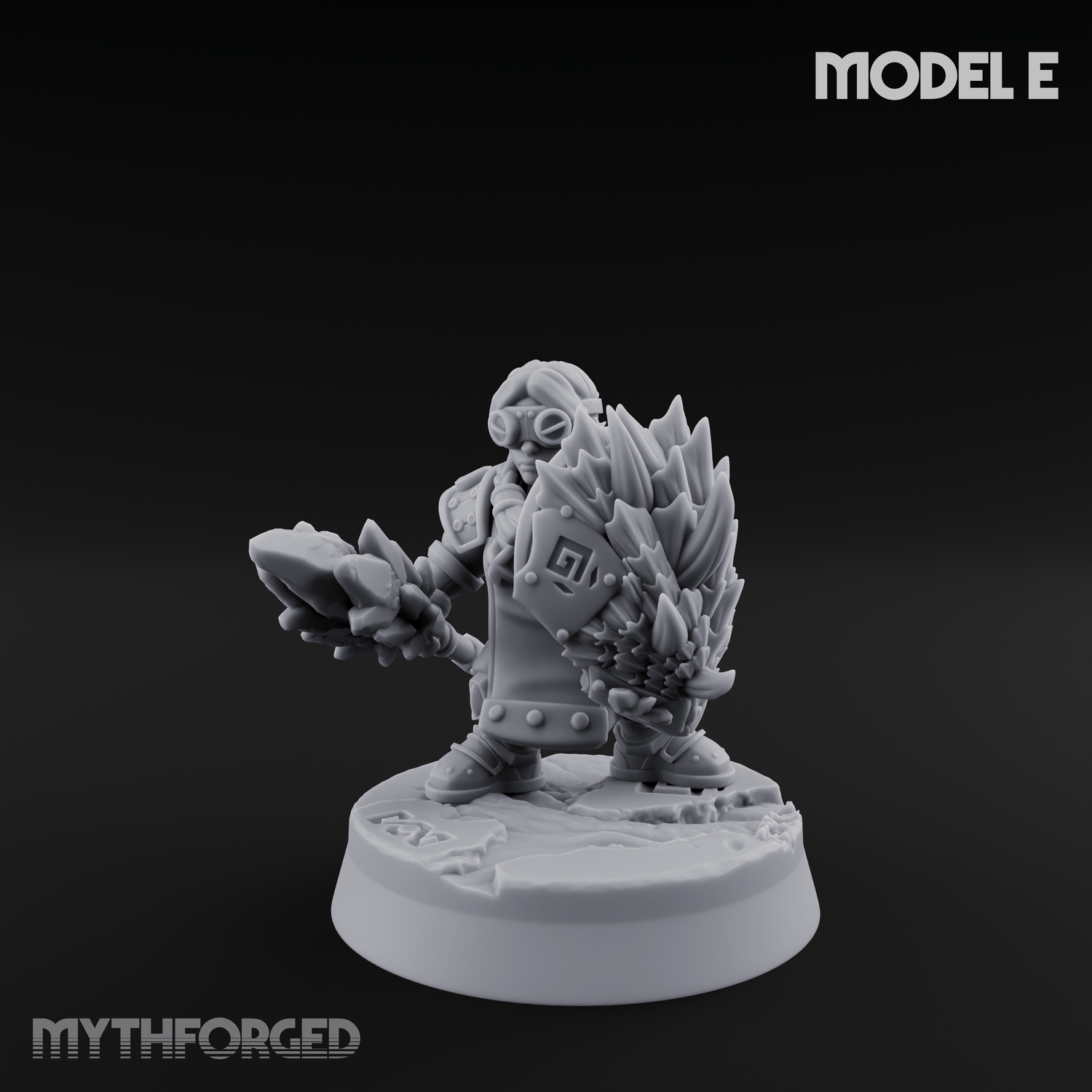 Smoke Venting Dwarf Gadgeteer Miniature for Dungeons and Dragons, Pathfinder or other TTRPGs