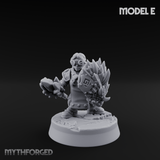 Smoke Venting Dwarf Gadgeteer Miniature for Dungeons and Dragons, Pathfinder or other TTRPGs