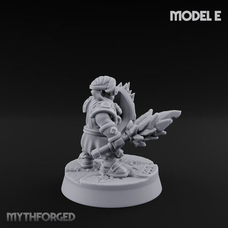 Smoke Venting Dwarf Gadgeteer E Miniature for Dungeons and Dragons, Pathfinder or other TTRPGs
