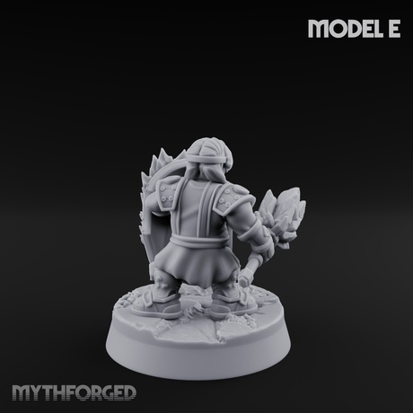 Smoke Venting Dwarf Gadgeteer E Miniature for Dungeons and Dragons, Pathfinder or other TTRPGs