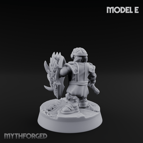 Smoke Venting Dwarf Gadgeteer E Miniature for Dungeons and Dragons, Pathfinder or other TTRPGs