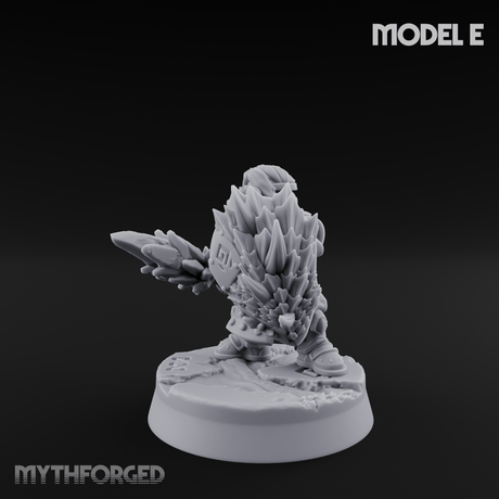 Smoke Venting Dwarf Gadgeteer E Miniature for Dungeons and Dragons, Pathfinder or other TTRPGs