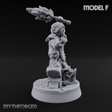Smoke Venting Dwarf Gadgeteer F Miniature for Dungeons and Dragons, Pathfinder or other TTRPGs