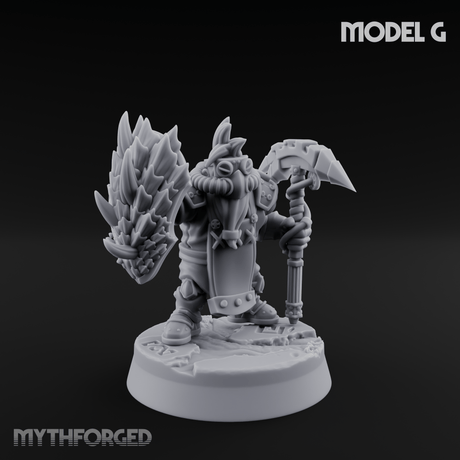 Smoke Venting Dwarf Gadgeteer G Miniature for Dungeons and Dragons, Pathfinder or other TTRPGs
