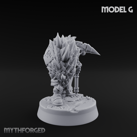 Smoke Venting Dwarf Gadgeteer Miniature for Dungeons and Dragons, Pathfinder or other TTRPGs