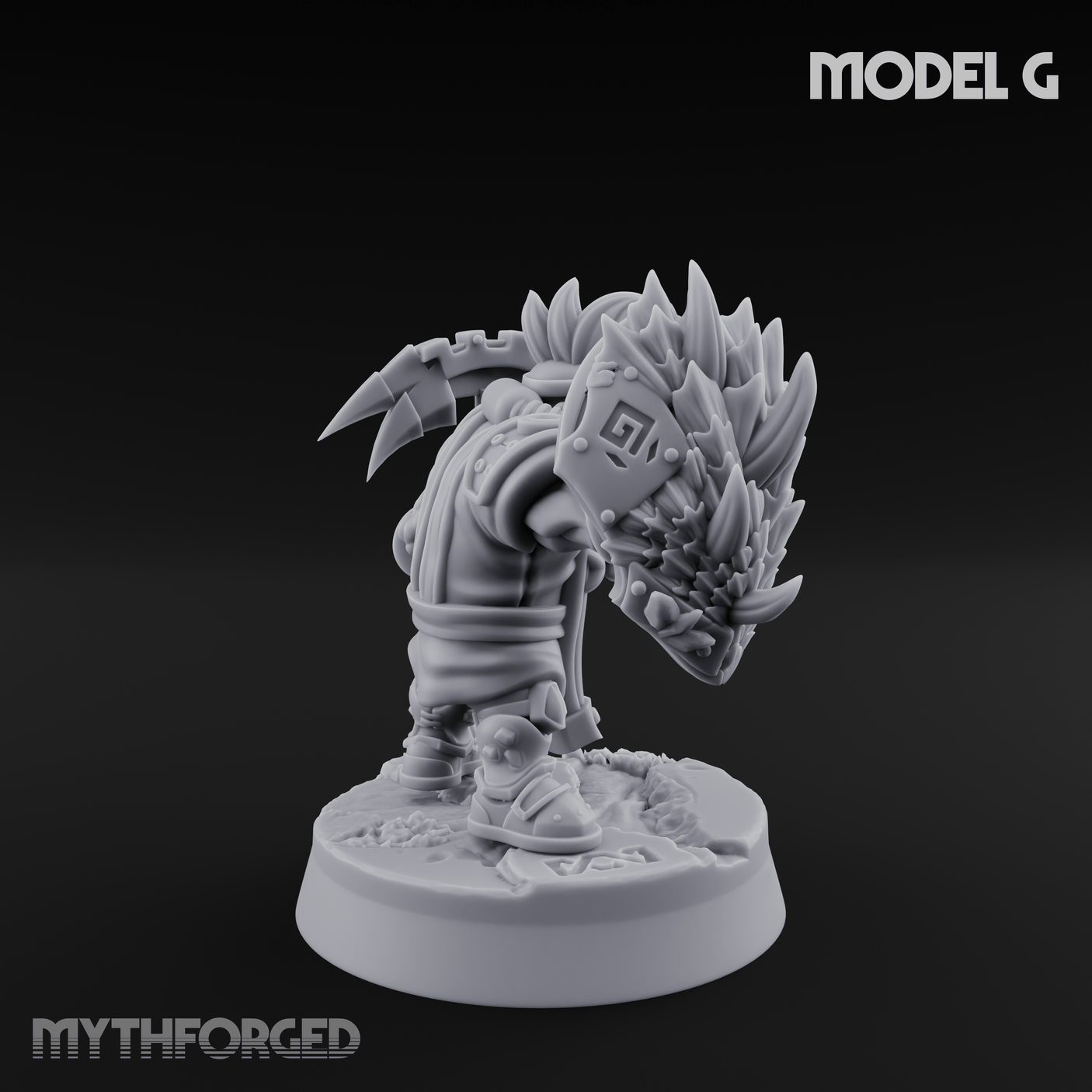 Smoke Venting Dwarf Gadgeteer G Miniature for Dungeons and Dragons, Pathfinder or other TTRPGs