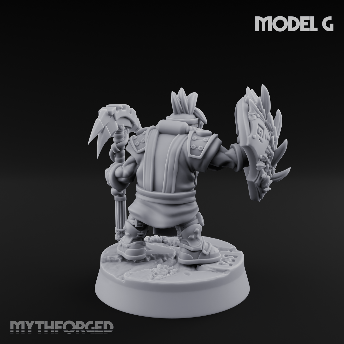 Smoke Venting Dwarf Gadgeteer G Miniature for Dungeons and Dragons, Pathfinder or other TTRPGs