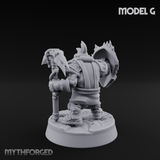 Smoke Venting Dwarf Gadgeteer G Miniature for Dungeons and Dragons, Pathfinder or other TTRPGs