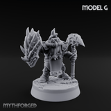 Smoke Venting Dwarf Gadgeteer G Miniature for Dungeons and Dragons, Pathfinder or other TTRPGs