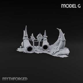 Where the Badlands Grow Teeth Horned Badlands Terrain Piece G