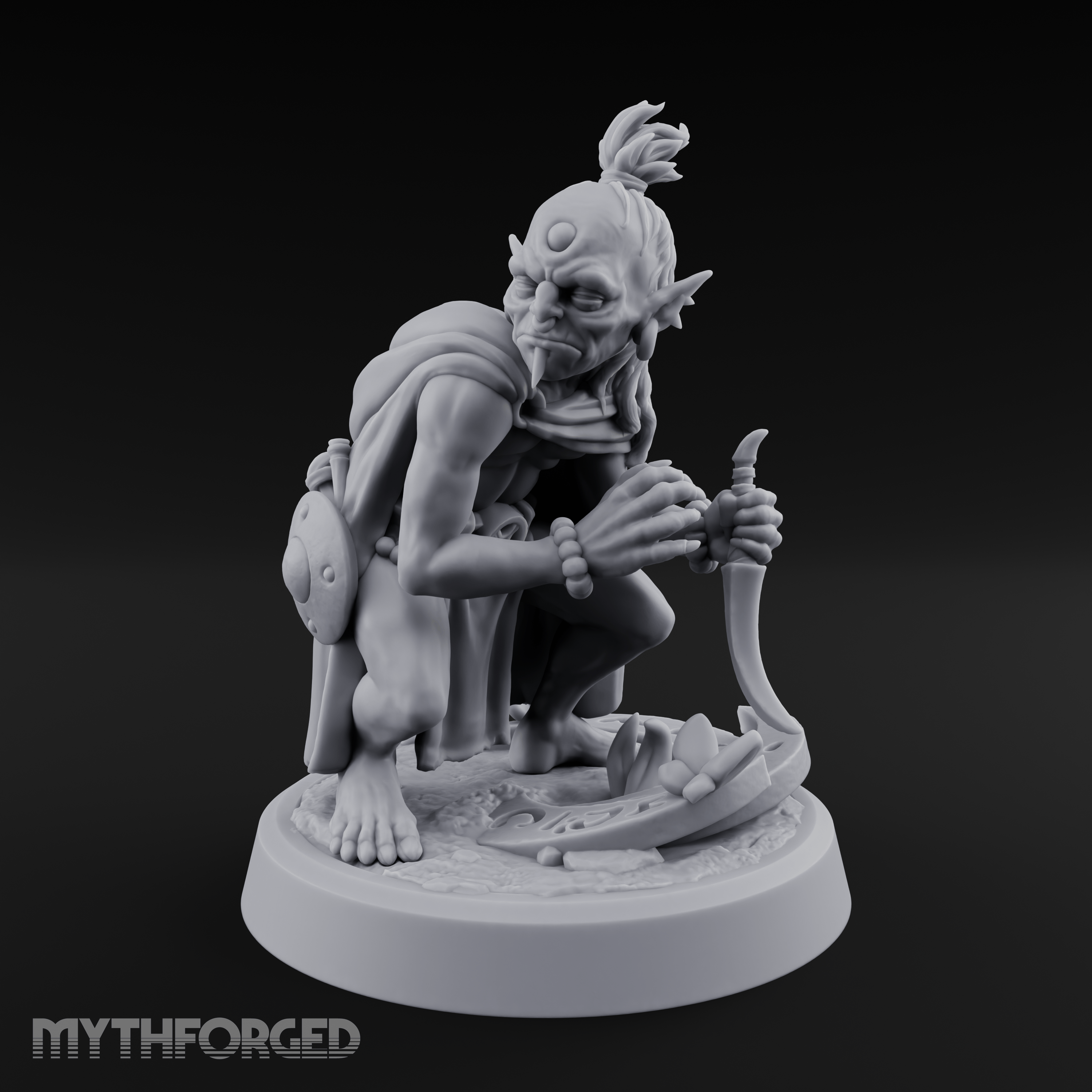 Crouching And Scheming Goblin Rogue Skulker