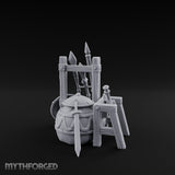 Spear-Racked Helm-Propped Armory Weapon Stand Set