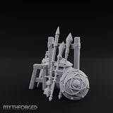 Spear-Racked Helm-Propped Armory Weapon Stand Set gallery 5