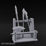 Spear-Racked Rope-Lashed Tribal Weapon Stand gallery 2
