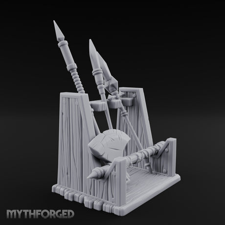Spear-Racked Rope-Lashed Tribal Weapon Stand gallery 3