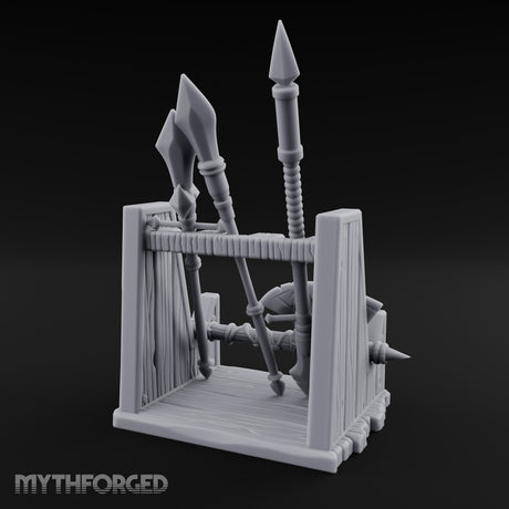 Spear-Racked Rope-Lashed Tribal Weapon Stand gallery 5