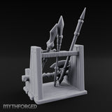 Spear-Racked Rope-Lashed Tribal Weapon Stand gallery 6