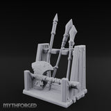 Spear-Racked Rope-Lashed Tribal Weapon Stand gallery 9