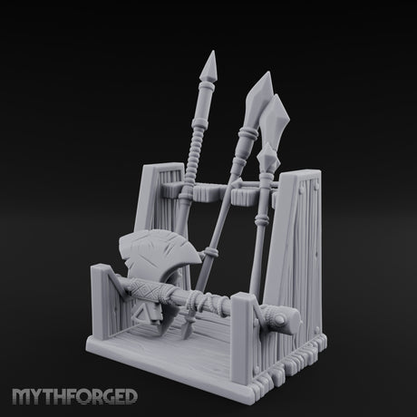 Spear-Racked Rope-Lashed Tribal Weapon Stand gallery 9