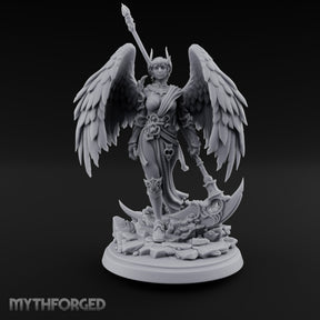 Spear Raised Scythe Trailing Angel Warrior — 32mm